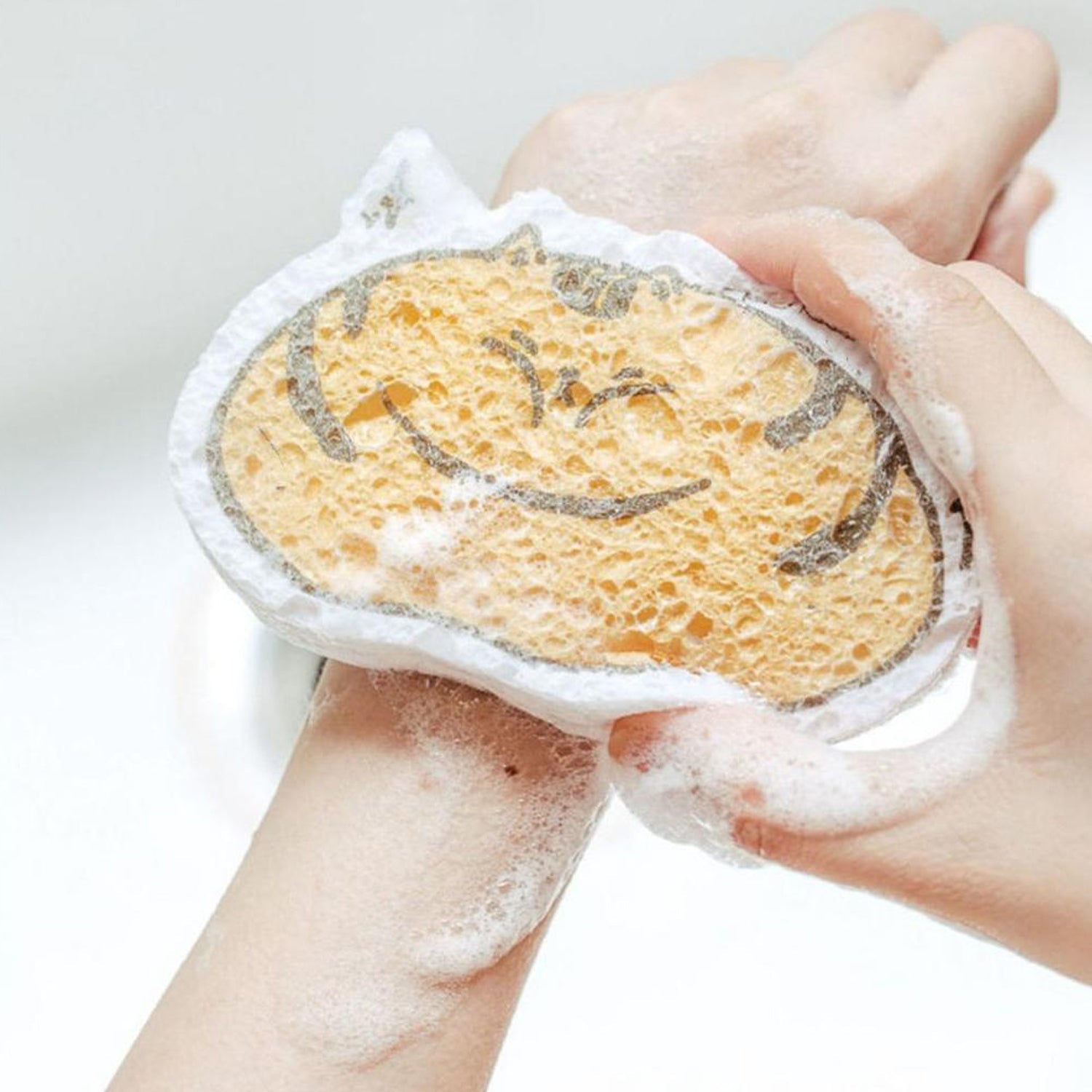 6428A Compressed Wood Pulp Sponge. Creative Cartoon Design Scouring Pad Dishwashing Absorbing Pad. Kitchen Cleaning Tool. DeoDap 6428A Compressed Wood Pulp Sponge. Creative Cartoon Design Scouring Pad Dishwashing Absorbing Pad. Kitchen Cleaning Tool. DeoDap